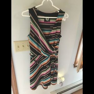 Double D Ranchwear Serape Faux-Wrap dress XS